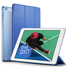 Carcasa de Cuero Cartera con Soporte para Apple New iPad Pro 9.7 (2017) Azul