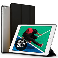 Carcasa de Cuero Cartera con Soporte para Apple New iPad Pro 9.7 (2017) Negro