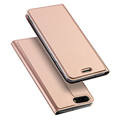 Carcasa de Cuero Cartera con Soporte para Asus Zenfone 4 ZE554KL Oro Rosa