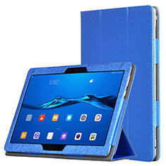 Carcasa de Cuero Cartera con Soporte para Huawei MediaPad M3 Lite Azul