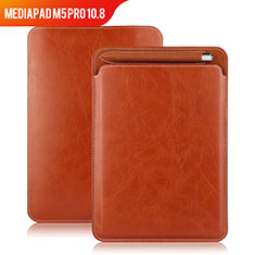 Carcasa de Cuero Cartera con Soporte para Huawei MediaPad M5 Pro 10.8 Marron