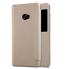 Carcasa de Cuero Cartera con Soporte para Xiaomi Mi Note 2 Oro