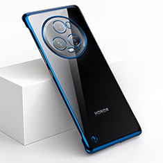 Carcasa Dura Cristal Plastico Funda Rigida Sin Marco Transparente H01 para Huawei Honor Magic5 Pro 5G Azul