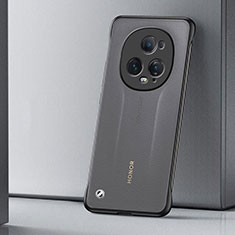 Carcasa Dura Cristal Plastico Funda Rigida Sin Marco Transparente H01 para Huawei Honor Magic5 Ultimate 5G Negro