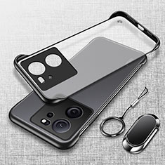 Carcasa Dura Cristal Plastico Funda Rigida Sin Marco Transparente H01 para Xiaomi Mi 13T 5G Negro