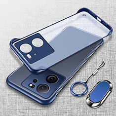 Carcasa Dura Cristal Plastico Funda Rigida Sin Marco Transparente H01 para Xiaomi Mi 13T Pro 5G Azul