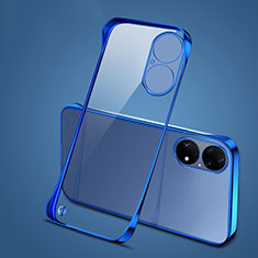 Carcasa Dura Cristal Plastico Funda Rigida Sin Marco Transparente H03 para Huawei P50e Azul