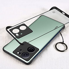 Carcasa Dura Cristal Plastico Funda Rigida Sin Marco Transparente H03 para Xiaomi Mi 13T 5G Negro