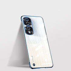 Carcasa Dura Cristal Plastico Funda Rigida Sin Marco Transparente para Huawei Honor 70 Pro 5G Azul