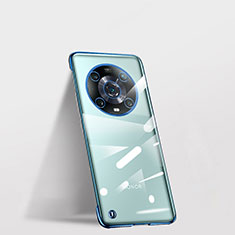 Carcasa Dura Cristal Plastico Funda Rigida Sin Marco Transparente para Huawei Honor Magic4 Pro 5G Azul