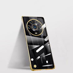 Carcasa Dura Cristal Plastico Funda Rigida Sin Marco Transparente para Huawei Honor Magic4 Ultimate 5G Oro