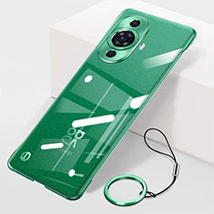 Carcasa Dura Cristal Plastico Funda Rigida Sin Marco Transparente para Huawei Nova 11 Pro Verde