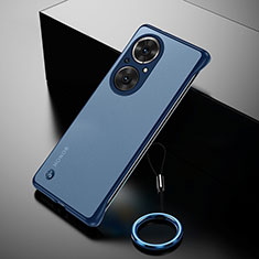 Carcasa Dura Cristal Plastico Funda Rigida Sin Marco Transparente para Huawei Nova 9 SE Azul