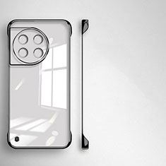 Carcasa Dura Cristal Plastico Funda Rigida Sin Marco Transparente para OnePlus 11R 5G Negro