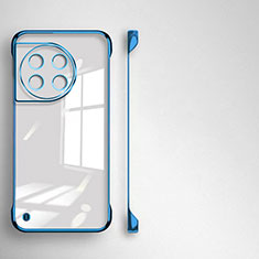 Carcasa Dura Cristal Plastico Funda Rigida Sin Marco Transparente para OnePlus Ace 2 Pro 5G Azul