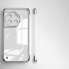 Carcasa Dura Cristal Plastico Funda Rigida Sin Marco Transparente para OnePlus Ace 2 Pro 5G Plata