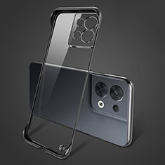 Carcasa Dura Cristal Plastico Funda Rigida Sin Marco Transparente para Xiaomi Redmi Note 13 5G Negro