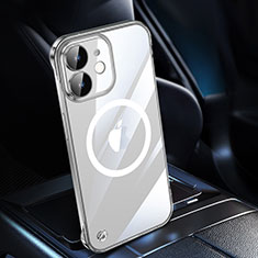 Carcasa Dura Cristal Plastico Funda Rigida Transparente con Mag-Safe Magnetic QC1 para Apple iPhone 12 Claro