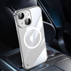 Carcasa Dura Cristal Plastico Funda Rigida Transparente con Mag-Safe Magnetic QC1 para Apple iPhone 14 Plus Claro