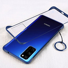 Carcasa Dura Cristal Plastico Funda Rigida Transparente H01 para Huawei Honor 30 Lite 5G Azul