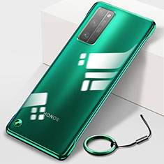 Carcasa Dura Cristal Plastico Funda Rigida Transparente H01 para Huawei Honor 30 Pro Verde