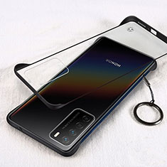 Carcasa Dura Cristal Plastico Funda Rigida Transparente H01 para Huawei Honor Play4 5G Negro