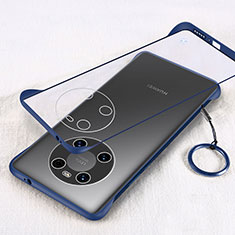 Carcasa Dura Cristal Plastico Funda Rigida Transparente H01 para Huawei Mate 40 Azul