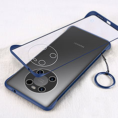 Carcasa Dura Cristal Plastico Funda Rigida Transparente H01 para Huawei Mate 40E 5G Azul