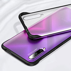 Carcasa Dura Cristal Plastico Funda Rigida Transparente H01 para Huawei P Smart Pro (2019) Negro