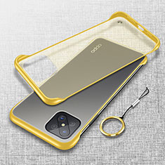 Carcasa Dura Cristal Plastico Funda Rigida Transparente H01 para Oppo A92s 5G Amarillo