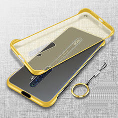 Carcasa Dura Cristal Plastico Funda Rigida Transparente H01 para Oppo Reno2 Z Amarillo