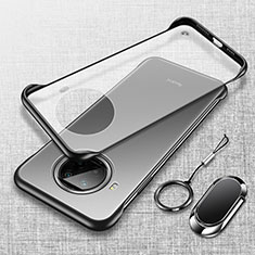 Carcasa Dura Cristal Plastico Funda Rigida Transparente H01 para Xiaomi Mi 10i 5G Negro