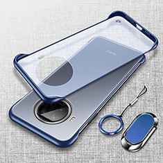 Carcasa Dura Cristal Plastico Funda Rigida Transparente H01 para Xiaomi Mi 10T Lite 5G Azul