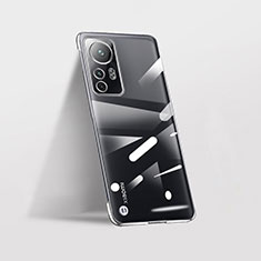 Carcasa Dura Cristal Plastico Funda Rigida Transparente H01 para Xiaomi Mi 12S 5G Plata