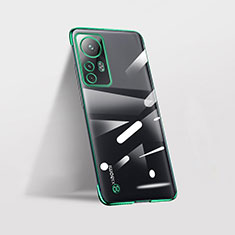 Carcasa Dura Cristal Plastico Funda Rigida Transparente H01 para Xiaomi Mi 12S Pro 5G Verde