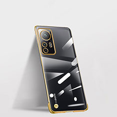Carcasa Dura Cristal Plastico Funda Rigida Transparente H01 para Xiaomi Mi 12T 5G Oro