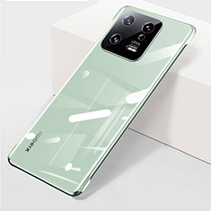 Carcasa Dura Cristal Plastico Funda Rigida Transparente H01 para Xiaomi Mi 13 Pro 5G Verde