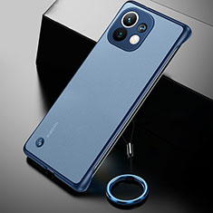 Carcasa Dura Cristal Plastico Funda Rigida Transparente H01 para Xiaomi Mi Mix 4 5G Azul