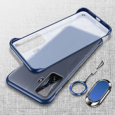 Carcasa Dura Cristal Plastico Funda Rigida Transparente H01 para Xiaomi Poco F4 GT 5G Azul