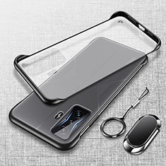 Carcasa Dura Cristal Plastico Funda Rigida Transparente H01 para Xiaomi Poco F4 GT 5G Negro