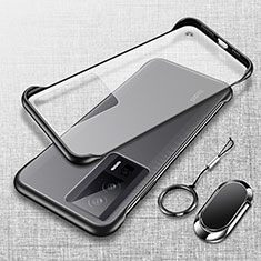 Carcasa Dura Cristal Plastico Funda Rigida Transparente H01 para Xiaomi Poco F5 Pro 5G Negro