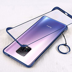 Carcasa Dura Cristal Plastico Funda Rigida Transparente H01 para Xiaomi Redmi 10X Pro 5G Azul