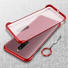 Carcasa Dura Cristal Plastico Funda Rigida Transparente H01 para Xiaomi Redmi 8 Rojo