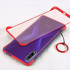 Carcasa Dura Cristal Plastico Funda Rigida Transparente H02 para Huawei Honor 9X Rojo