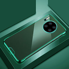 Carcasa Dura Cristal Plastico Funda Rigida Transparente H02 para Huawei Mate 30 Pro Verde