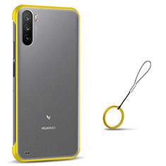 Carcasa Dura Cristal Plastico Funda Rigida Transparente H02 para Huawei Mate 40 Lite 5G Amarillo
