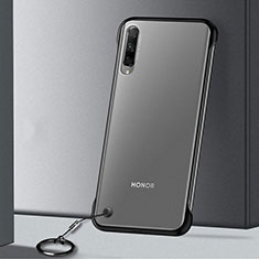 Carcasa Dura Cristal Plastico Funda Rigida Transparente H02 para Huawei P Smart Pro (2019) Negro