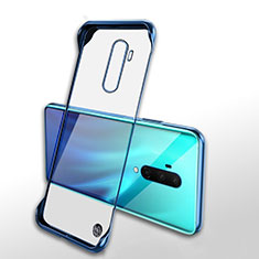 Carcasa Dura Cristal Plastico Funda Rigida Transparente H02 para OnePlus 7T Pro Azul