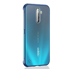 Carcasa Dura Cristal Plastico Funda Rigida Transparente H02 para Oppo Reno Ace Azul