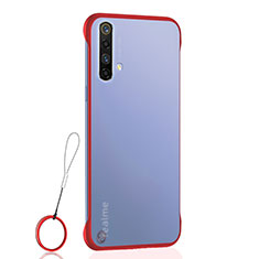 Carcasa Dura Cristal Plastico Funda Rigida Transparente H02 para Realme X50 5G Rojo
